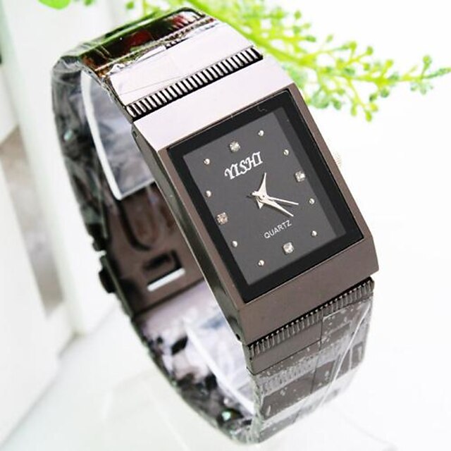  Men's Wrist Watch Quartz Black Analog Ladies - Black