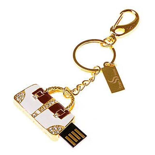  RED  metal diamond crystal Bag Model USB 2.0 Memory Flash Stick Pen Drive16GB