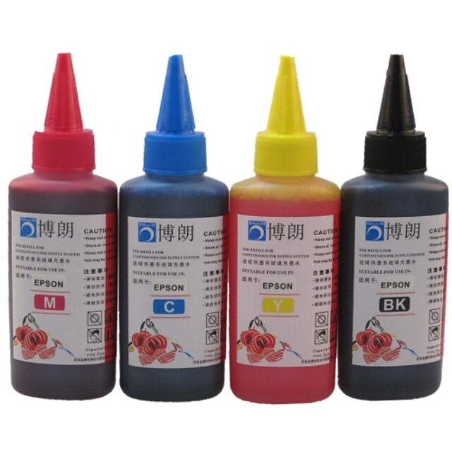  bloom® dye bläck lämplig för Epson ciss refill för bläckpatron Epson 100ml (4 färg 1 del)