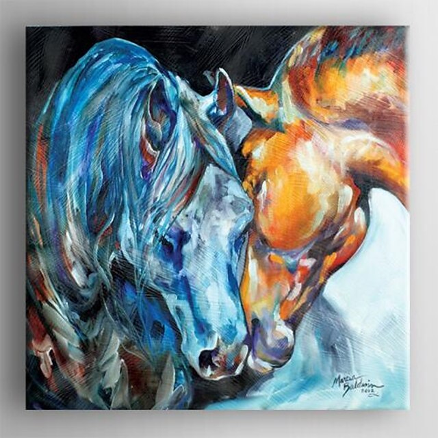  Oil Painting Hand Painted - Animals Comtemporary Stretched Canvas