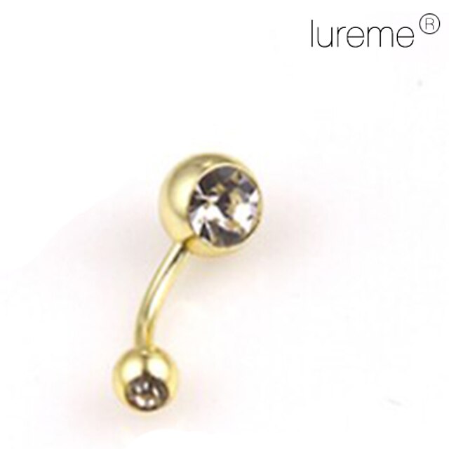  Navel Ring / Belly Piercing / Ear Piercing Stainless Steel, Gold Plated Women's Body Jewelry For Daily / Casual