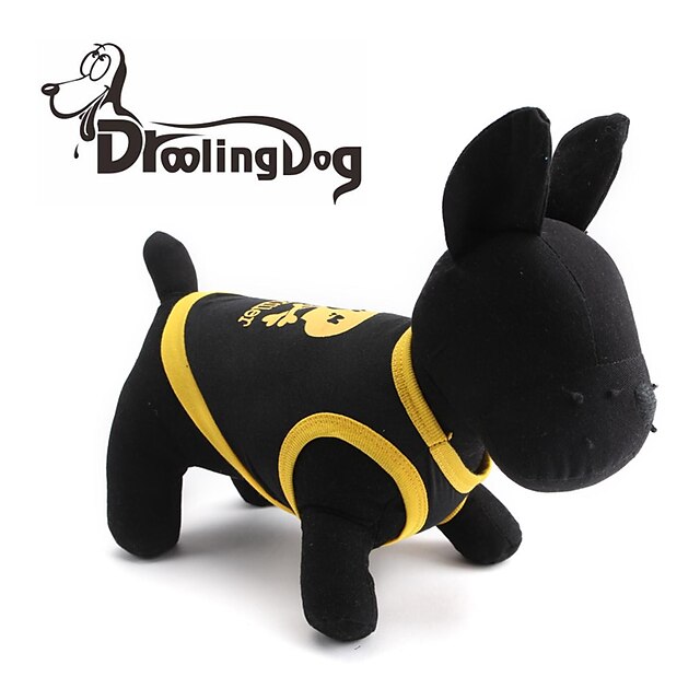  Cat Dog Shirt / T-Shirt Heart Skull Dog Clothes Puppy Clothes Dog Outfits Breathable Black / Yellow Black Yellow Costume for Girl and Boy Dog Cotton XS S M L