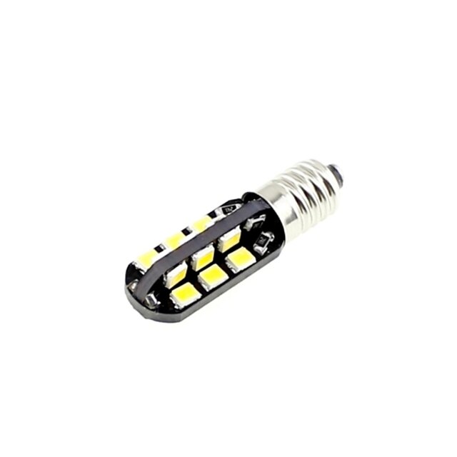  E10 2W 100lm 6000K 24 SMD 2835 LED fehér fény autós izzók (2db / DC 12V)