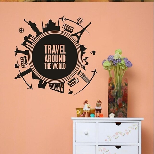  Decorative Wall Stickers - Plane Wall Stickers Landscape Living Room / Bedroom / Dining Room
