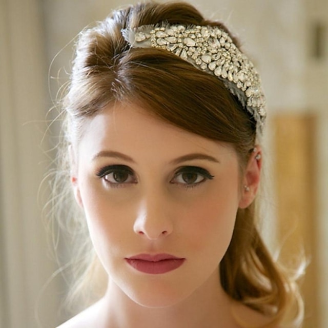  strass cristal main coiffe de mariée cheveux de mariée accessoires de mariage / bandeaux d'occasion spéciale