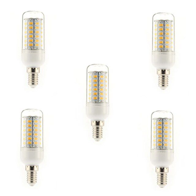  5 шт. 5 W LED лампы типа Корн 450 lm E14 G9 E26 / E27 T 56 Светодиодные бусины SMD 5730 Тёплый белый Холодный белый 220-240 V