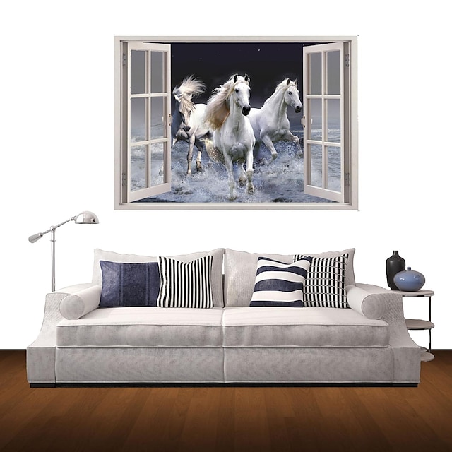  Animals People Wall Stickers 3D Wall Stickers Decorative Wall Stickers, Vinyl Home Decoration Wall Decal Wall