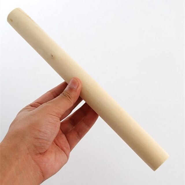  Rolling Pin,Wood 28.3×2.5×2 CM(11.2×1.0×0.8 INCH)Cake Mold,Baking Tool