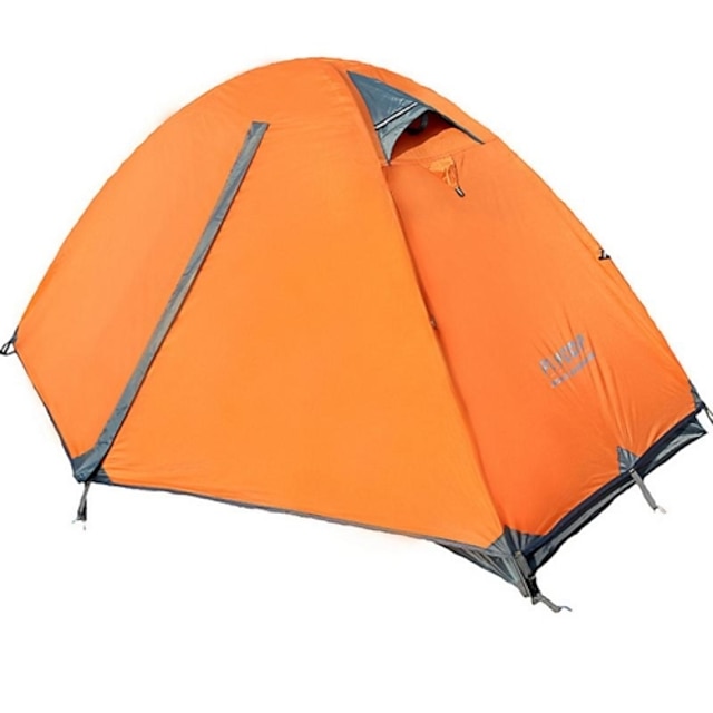  FLYTOP 1 אדם אוהל חיצוני עמיד למים עמיד מוגן מגשם שכבה כפולה עמוד Dome קמפינג אוהל >3000 mm ל דיג צעידה קמפינג אוקספורד 180*210*100 cm