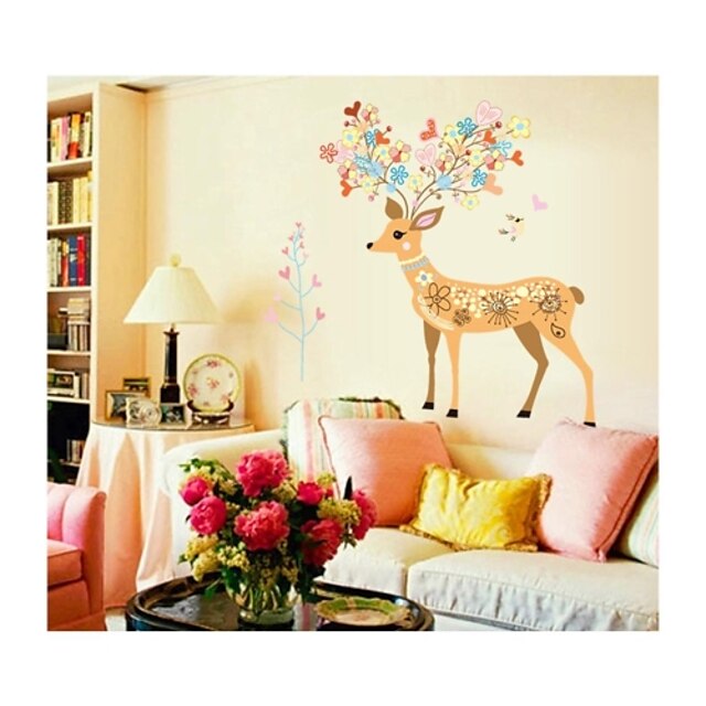  Decorative Wall Stickers - Plane Wall Stickers Animals / Shapes / Christmas Decorations Living Room / Bedroom / Bathroom