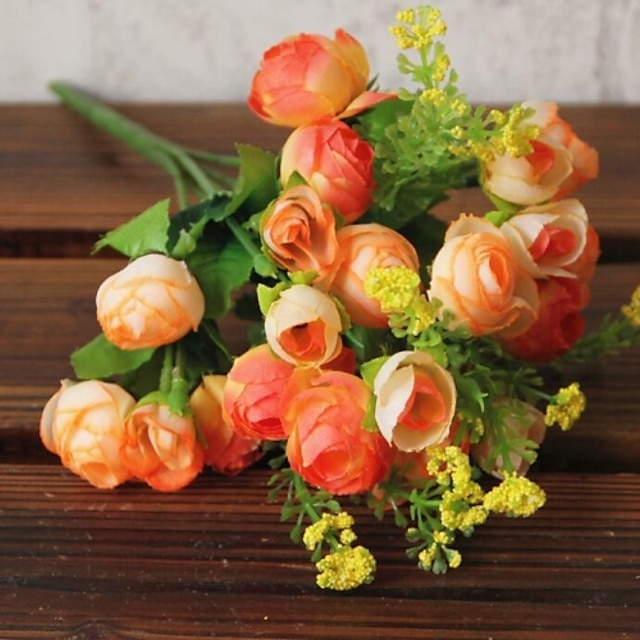  Fleurs artificielles 1 Une succursale Style Simple Camélia Fleur de Table
