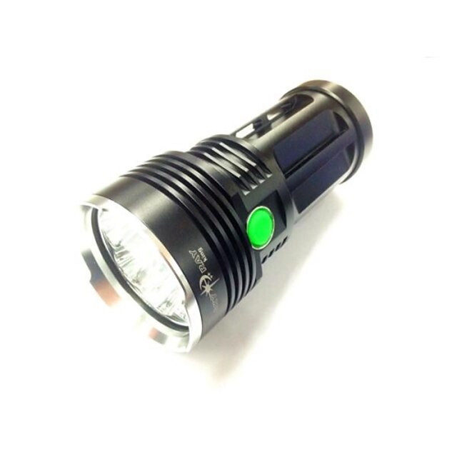  3 LED-Zaklampen LED 8000LM 3 Verlichtings Modus Kamperen / wandelen / grotten verkennen / Dagelijks gebruik / Fietsen Zwart