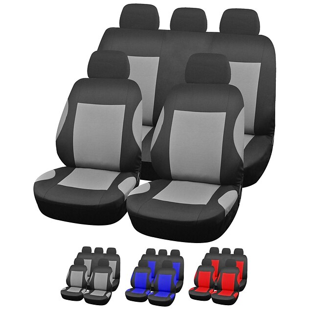  Universal 9pcs Full Set Styling Car Cover Auto Interior Accessories Car Seat Cover PGB Three Colors Available