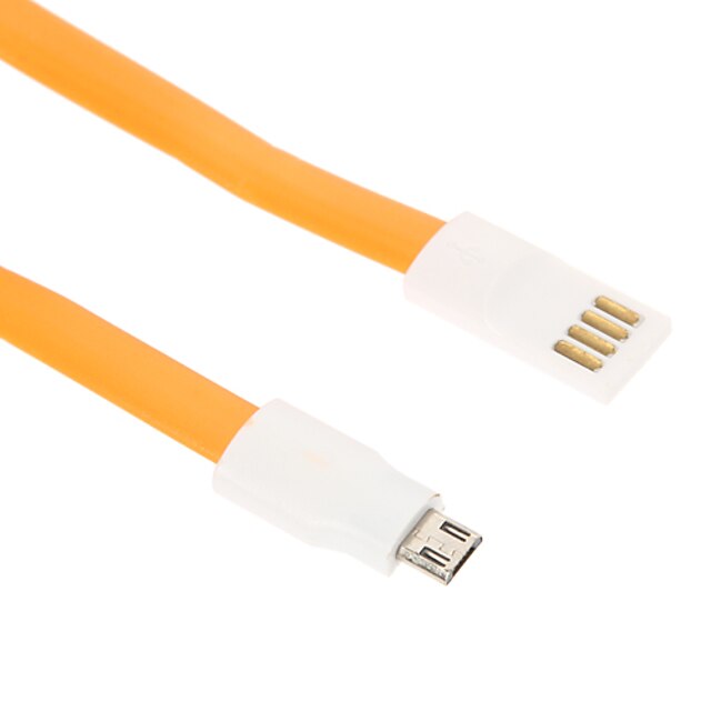  Micro USB 2.0 / USB 2.0 Kabel <1m / 3ft Flad / Magnetisk PVC USB-kabeladapter Til