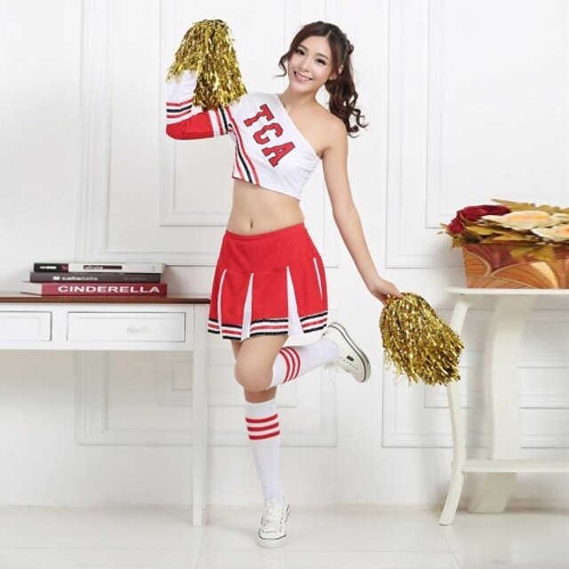  Cheerleader Costumes Outfits Women's Training / Performance Cotton / Polyester Natural