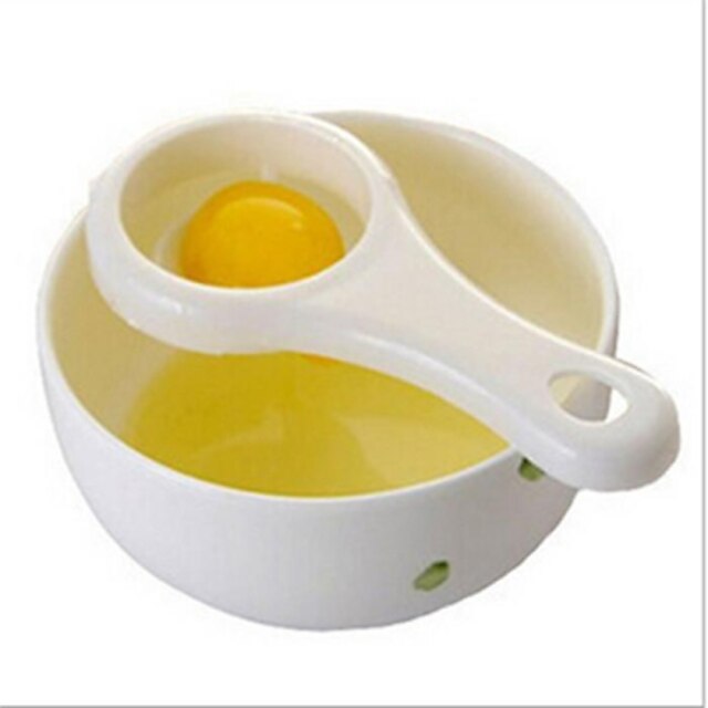  1 st eigeel separator divider wit plastic handig huishoudelijke eieren tool koken bakken tool