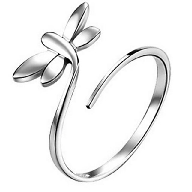  Women's Statement Rings Adjustable Cute Style Open Sterling Silver Jewelry Wedding Party Daily Casual