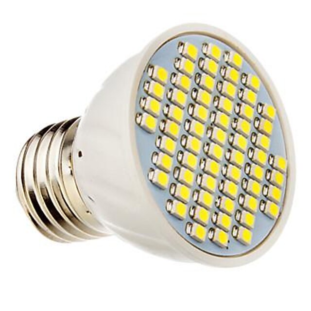  1pc 3 W 260 lm E26 / E27 LED-spotlys 60 LED Perler SMD 3528 Varm hvid / Kold hvid 30-09-16 V / RoHs