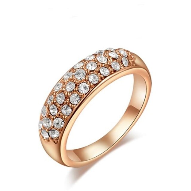  Dame Ring Rose Guld Rose Gold Stilfuld Bryllup Fest / aften Kostume smykker