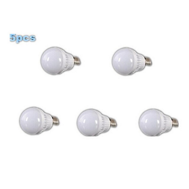  5 шт. Круглые LED лампы 400-500 lm E26 / E27 A60(A19) 18 Светодиодные бусины SMD 2835 Тёплый белый 220-240 V / RoHs