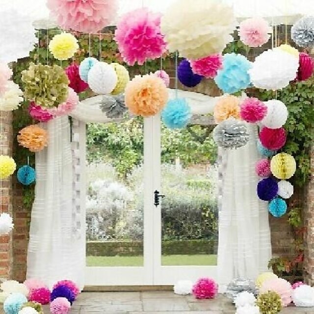  Tissue Paper Decoration Mixed Material Wedding Decorations Wedding Party Classic Theme Spring / Summer / Fall