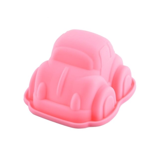  Car Shaped Silicone Cake Biscuit Baking Mold Tray (Color Assorted)