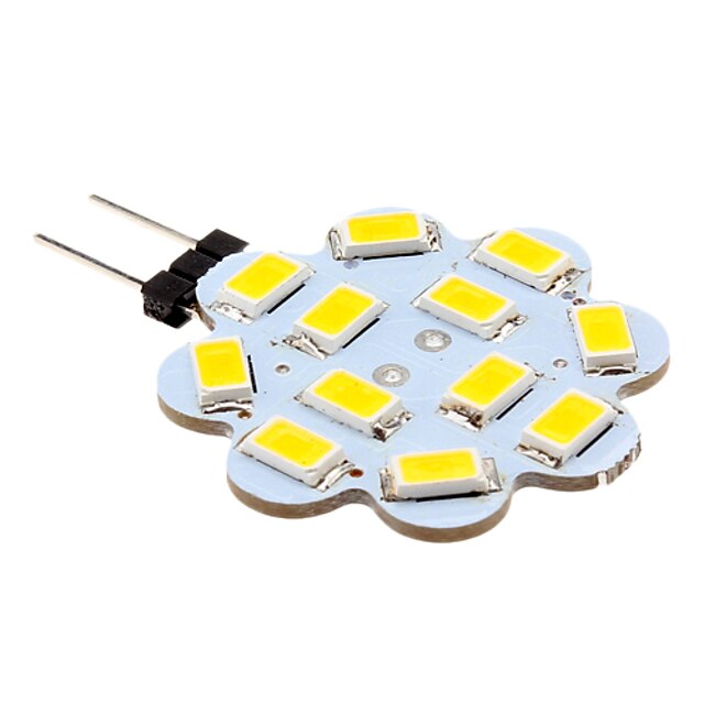  2 W LED-lamper med G-sokkel 250 lm G4 12 LED Perler SMD 5630 Varm hvid Kold hvid 12 V / 10 stk.