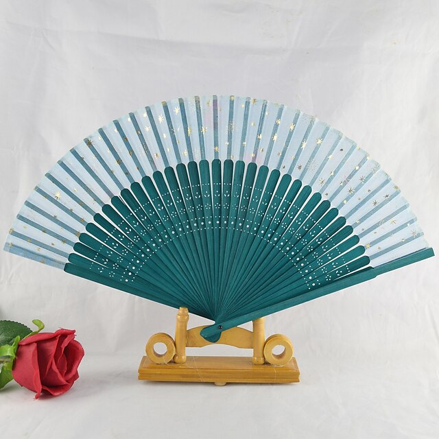  Peacock Wedding Big Hand Fan---Set of 4