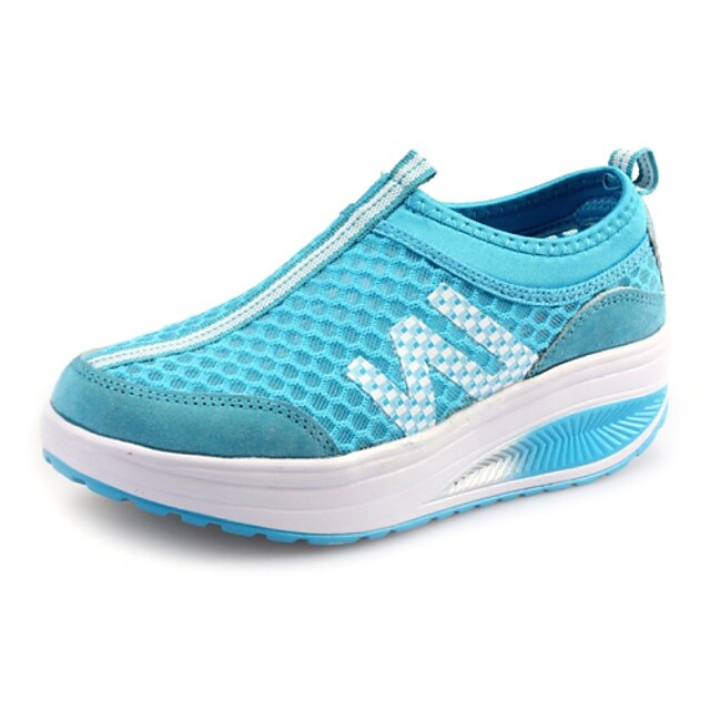  Women's Spring / Summer / Fall / Winter Crib Shoes Faux Suede Outdoor Low Heel Blue / Pink Fitness & Cross Training