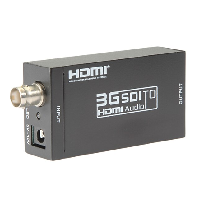  SDI till HDMI converter sd-SDI HD-SDI 3g-SDI till HDMI-adapter stöder 720p 1080p