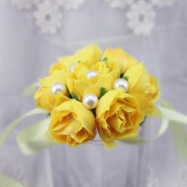  Wedding Flowers Bouquets / Wrist Corsages / Unique Wedding Décor Wedding / Special Occasion / Party / Evening Material / Lace / Satin 0-20cm Christmas