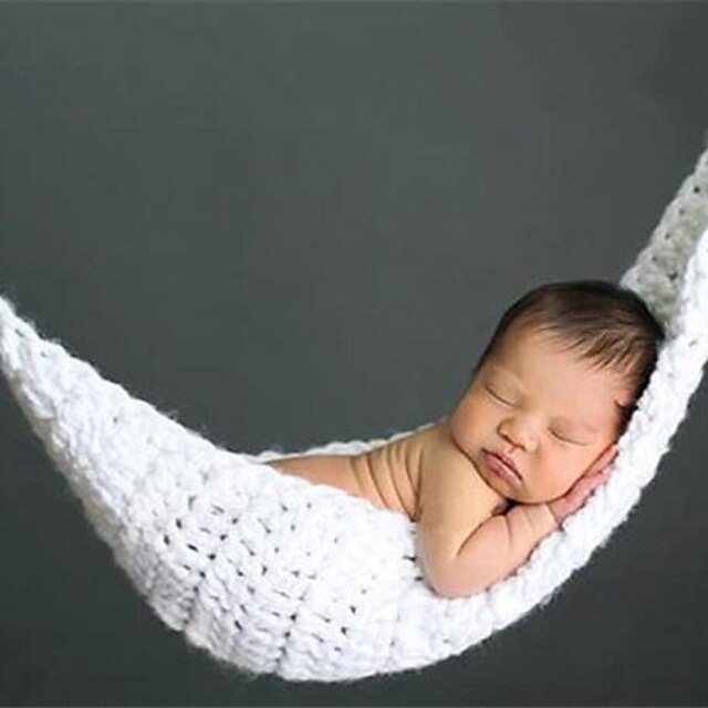  1 ks dítěte photography novorozence ruční novorozence chlapci dívky houpací síť kokon háčkování dítě kostým 0-5 měsíce