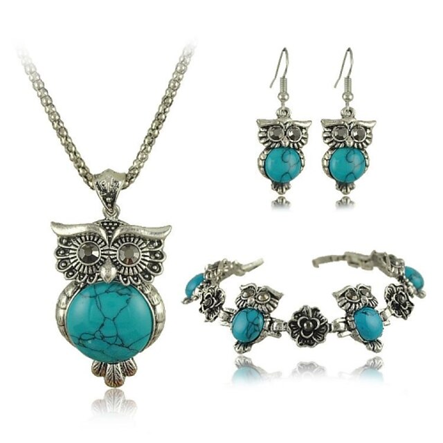  Women's Turquoise Jewelry Set - Include Green / Blue For Wedding / Party / Special Occasion / Anniversary / Engagement / Gift / Daily
