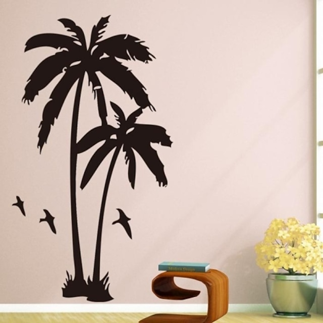  väggdekorationer väggdekaler, kokos träd pvc väggdekorationer