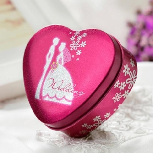  Heart-shaped Metal Favor Holder With Favor Boxes Favor Tins and Pails Gift Boxes-9