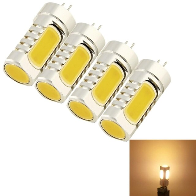  YouOKLight 4pcs 5 W 400-450 lm G4 LED Corn Lights T 4 LED Beads COB Decorative Warm White 12 V / 4 pcs / RoHS