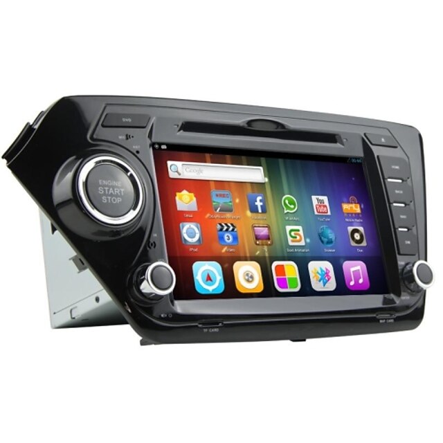 Rungrace Android 8 Tums 2 Din Tft Skarm I Dash Bil Dvd Spelare For Kia K2 Med Bluetooth Gps Rds Wifi Ipod Dvb T 21 360 99
