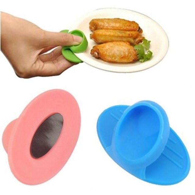  Microwave Oven Mitts Kitchen Cooking Silicone Nonslip Insulated Glove Random Color