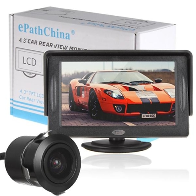  4,3 Zoll 480 x 272 TFT-LCD-Farbdisplay Auto Rückkopfstütze Monitor mit cmd Auto-Kamera
