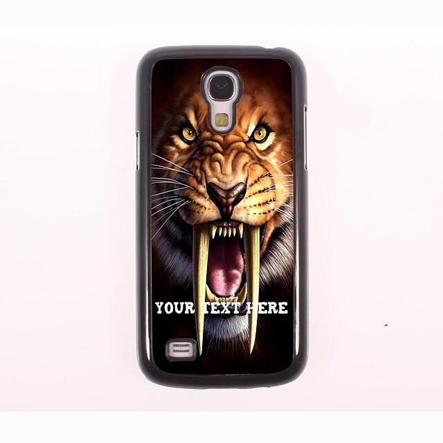  Personalized Phone Case - Tiger Design Metal Case for Samsung Galaxy S4