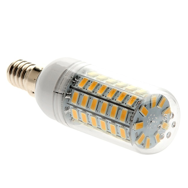  1шт 4.5 W LED лампы типа Корн 450-500 lm E14 T 69 Светодиодные бусины SMD 5730 Тёплый белый 220-240 V