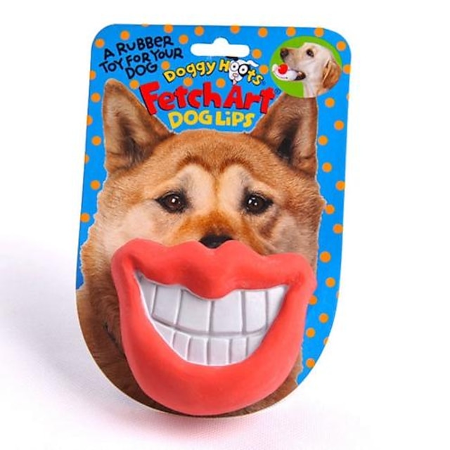  噛む用おもちゃ きしむおもちゃ 犬の遊びのおもちゃ 犬用 小型ペット用 1個 口 リップ型 面白い ビニール ギフト ペットのおもちゃ ペットプレイ