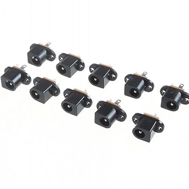  DC017 5.5mm - 2.1mm  Inner Diameter DC Jack Connector (10 Pieces a pack)