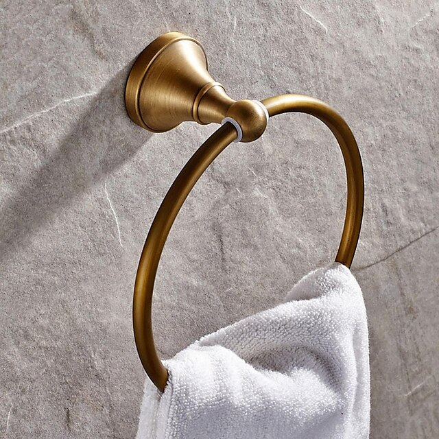  Handtuchhalter Antike Messing 1 Stück - Hotelbad Handtuchring