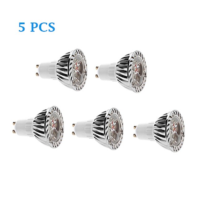  5 stuks 3 W 280 lm GU10 LED-gloeilampen 3 LED-kralen Krachtige LED Warm wit / Koel wit 220-240 V
