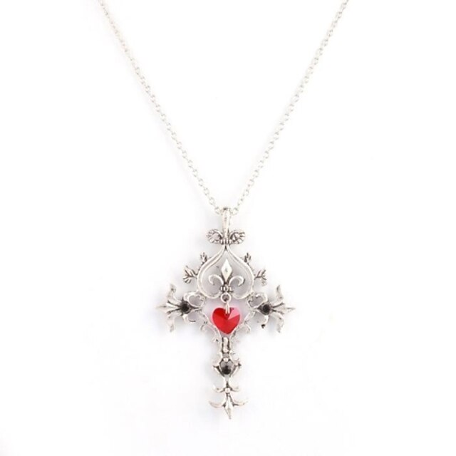  Women's Cross Shape Love Vampire European Pendant Necklace Alloy Pendant Necklace