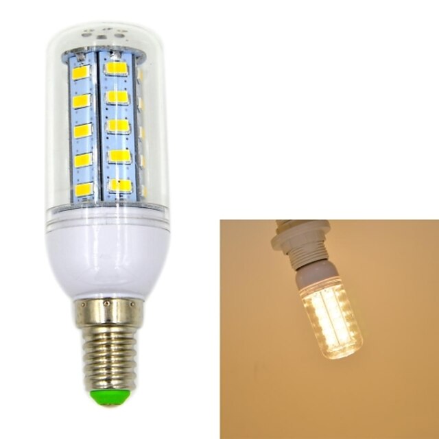  550 lm E14 LED лампы типа Корн T 36 светодиоды SMD 5730 Тёплый белый AC 220-240V