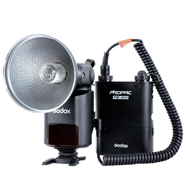  godox witstro ad360kit (360W / s, gn85 barebulb flash + pb960 lithium batteri)