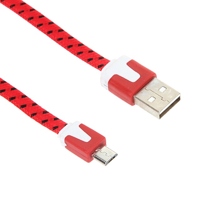  Micro USB 2.0 / USB 2.0 Кабель 1m-1.99m / 3ft-6ft Плоские / Плетение Нейлон Адаптер USB-кабеля Назначение