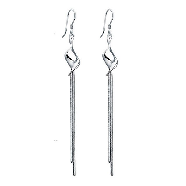 Women's Stud Earrings Tassel Statement Jewelry Sterling Silver Jewelry For